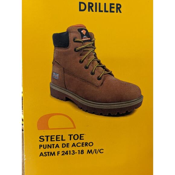 Herman Survivors Driller Work Boots Steel Toe Waterproof Wheat Mens Size 13 main image 6